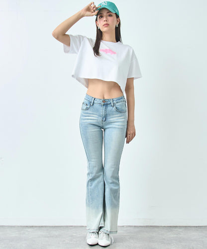 クロップド ネオンロゴ Tシャツ 793-9270