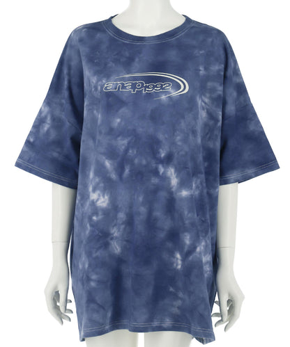 ミニ裏毛 タイダイ柄 ロゴ Tシャツ【親子お揃い】 793-9298