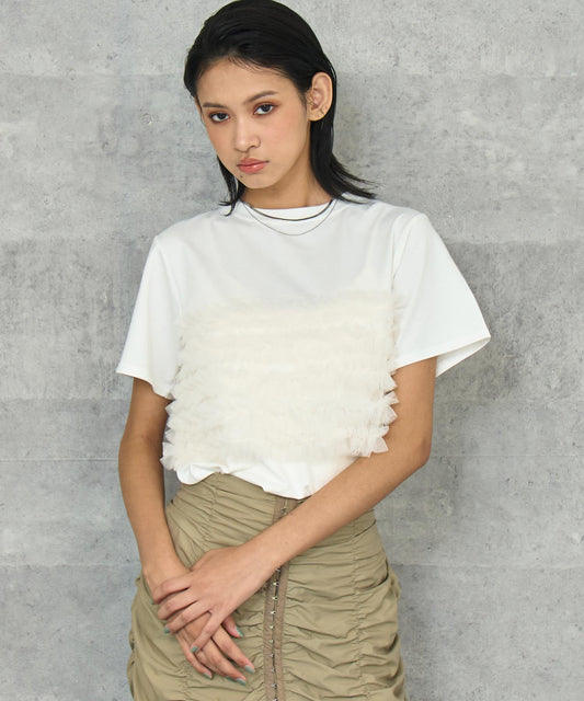 チュール ビスチェ風 Tシャツ 793-9315