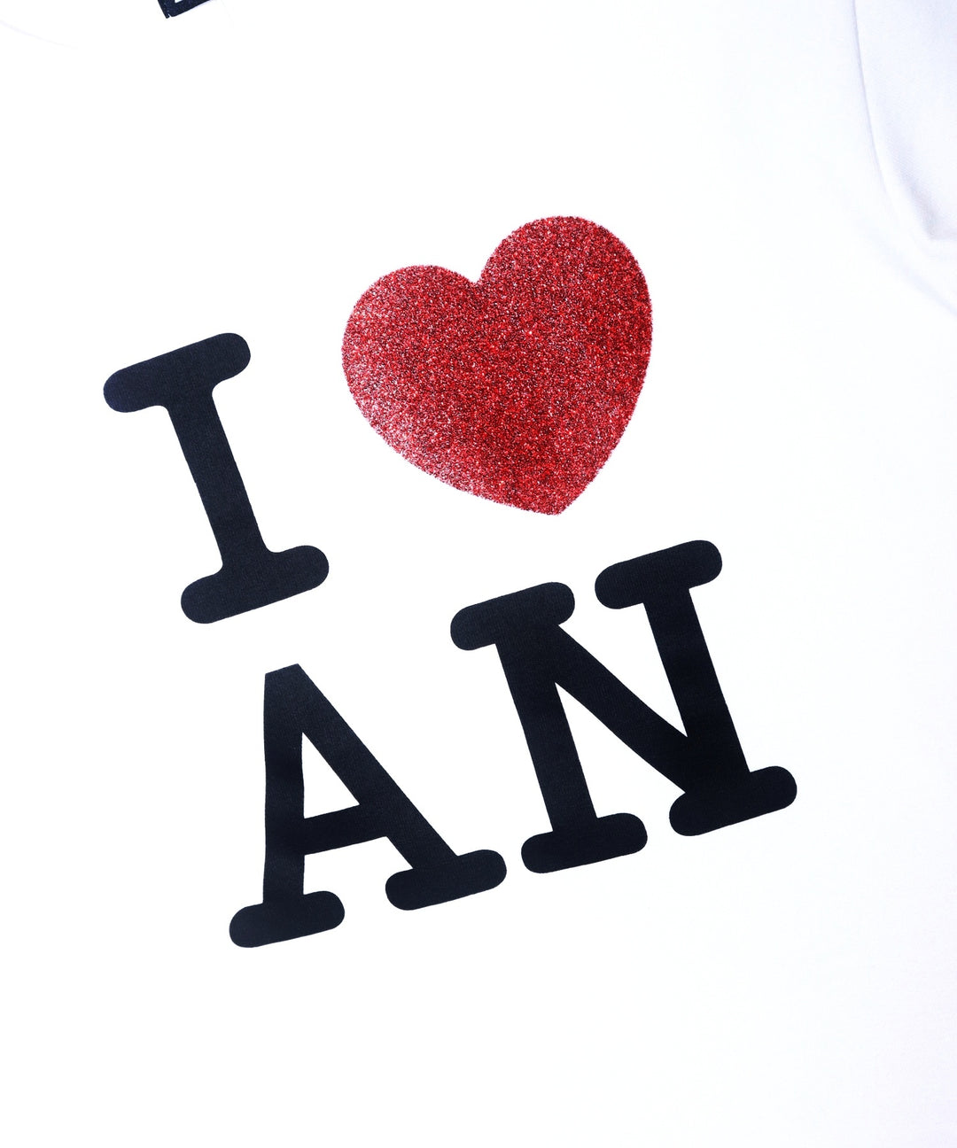 I  LOVE ラメ プリント Tシャツ 793-9325