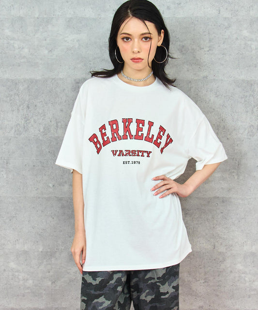 かすれ カレッジ プリント Tシャツ 793-9328