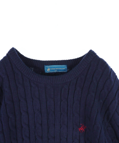 【 BEVERLY HILLS POLO CLUB 】ケーブル 編み ニット トップス 793-9343