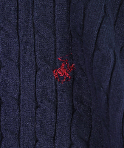 【 BEVERLY HILLS POLO CLUB 】ケーブル 編み ニット トップス 793-9343