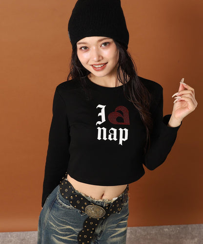 I LOVE anap ラインストーン プリント ロンT 793-9362