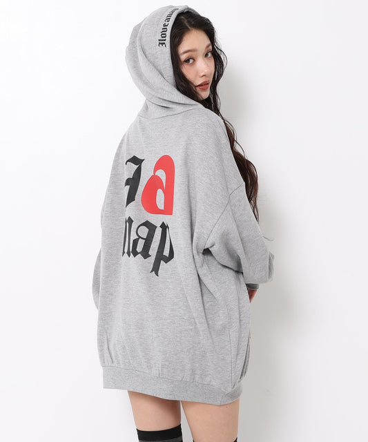 I LOVE anap プリント スウェット パーカー 793-9364