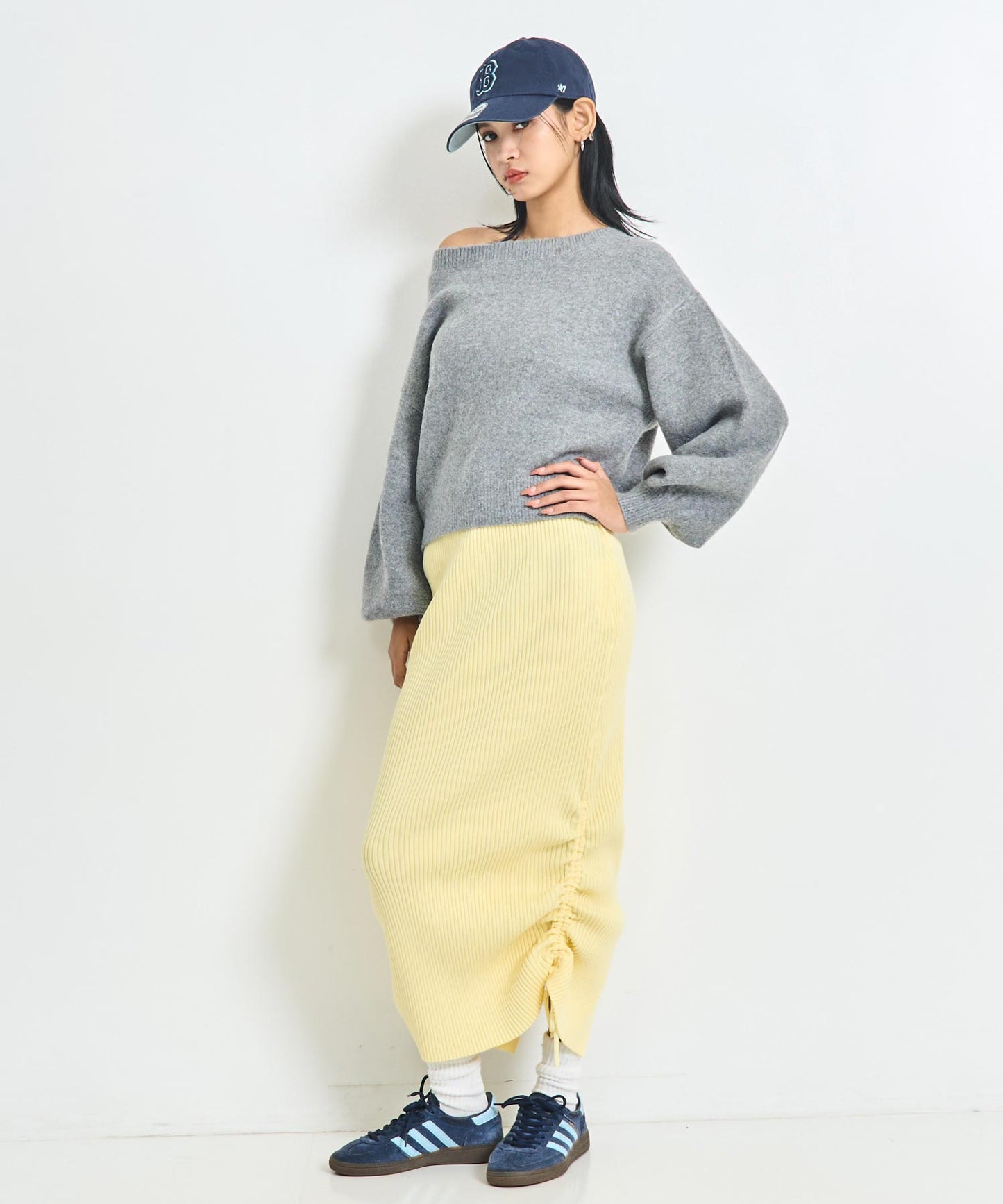 ワンショルダー ニット プルオーバー トップス 793-9395