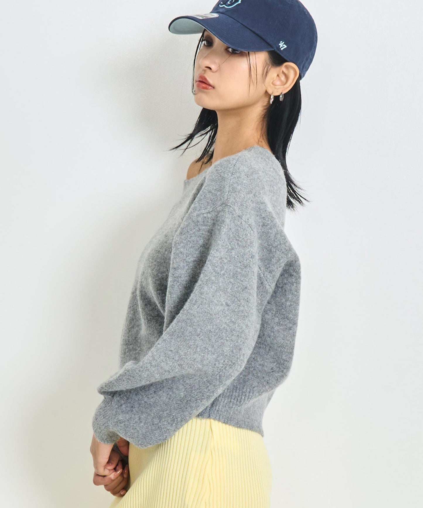 ワンショルダー ニット プルオーバー トップス 793-9395