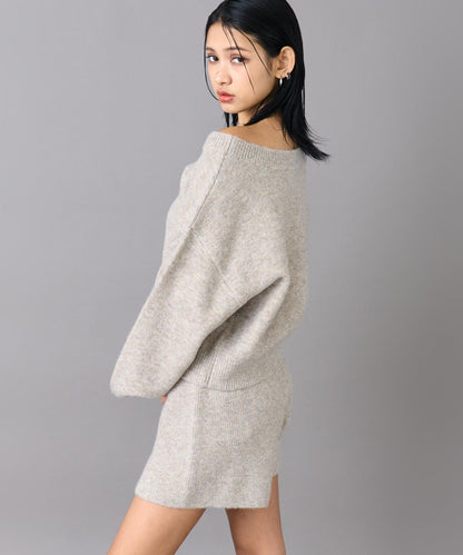 ワンショルダー ニット プルオーバー トップス 793-9395