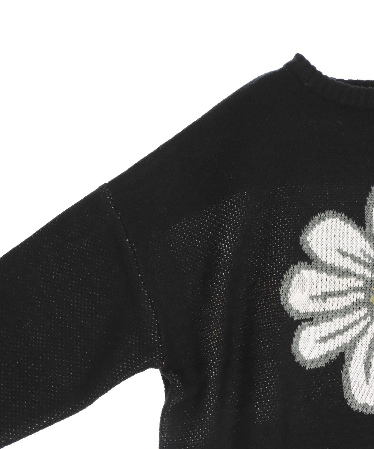 フラワー柄 ジャガード ニット プルオーバー トップス 793-9396