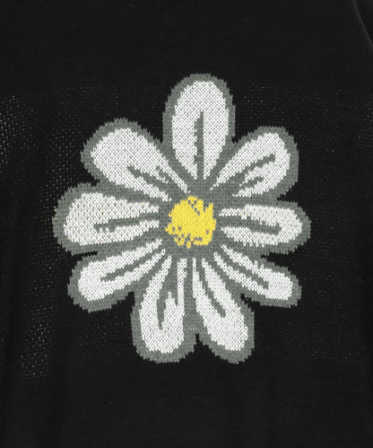 フラワー柄 ジャガード ニット プルオーバー トップス 793-9396