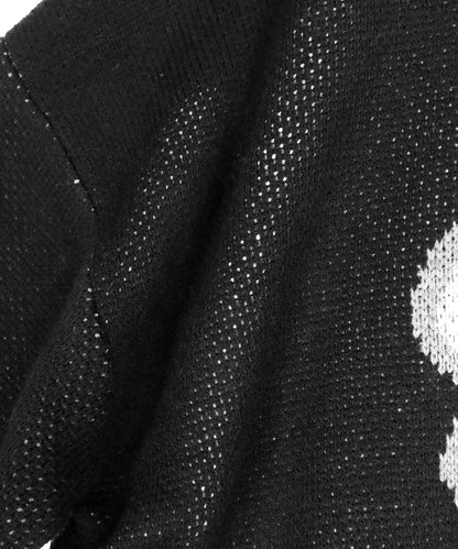 フラワー柄 ジャガード ニット プルオーバー トップス 793-9396