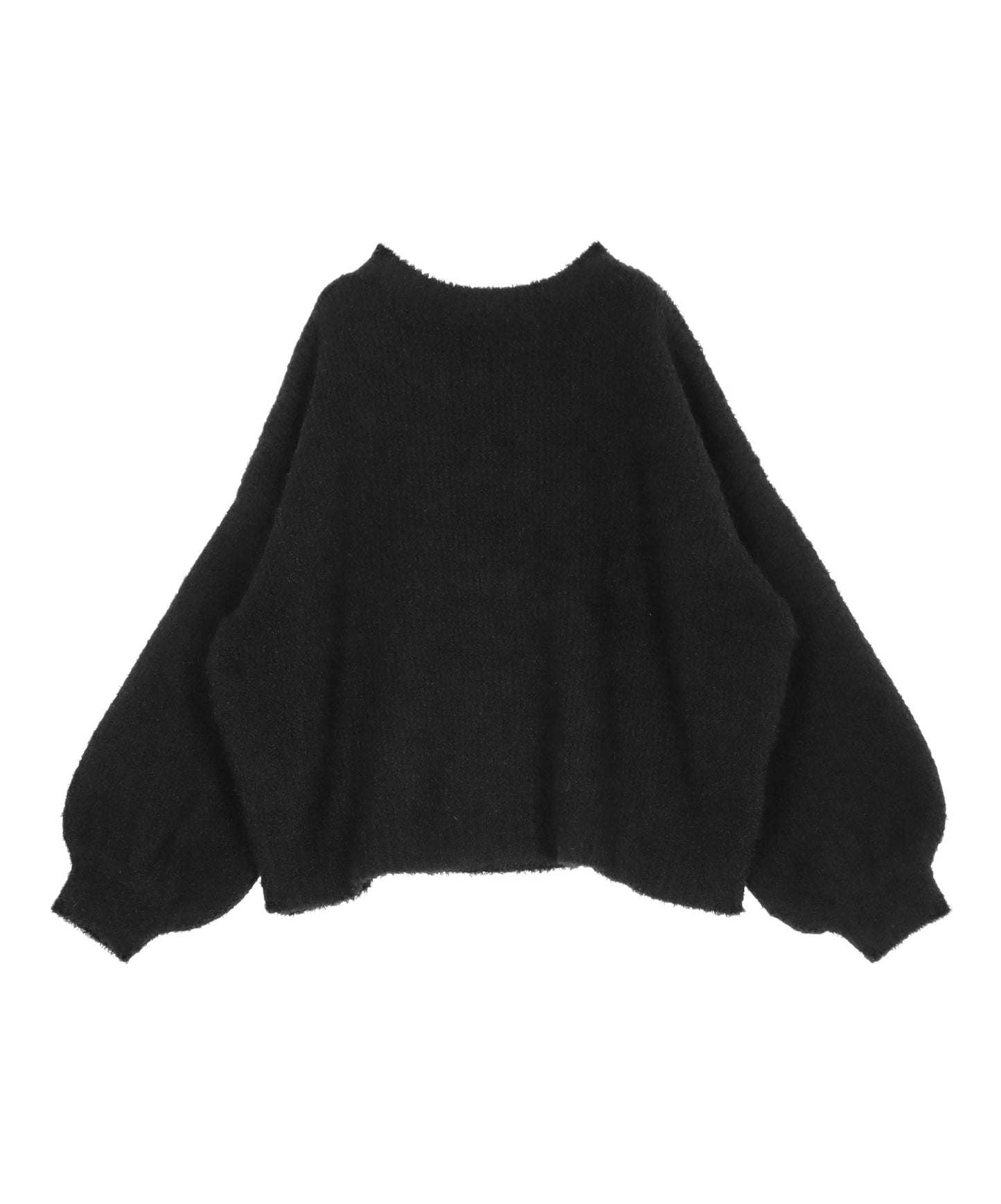 フェザーヤーン クルーネック ソフトタッチ ニット トップス 793-9397