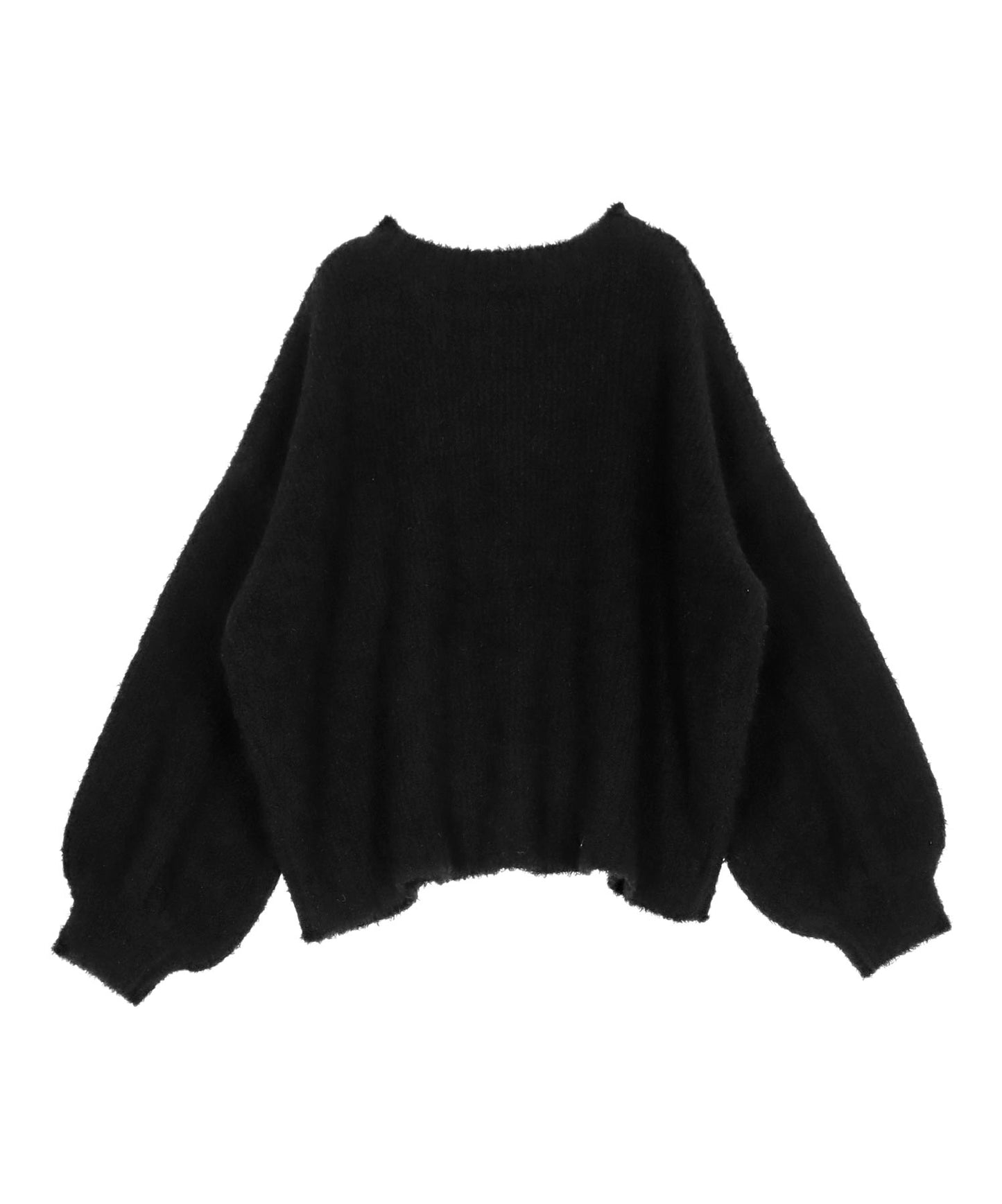 フェザーヤーン クルーネック ソフトタッチ ニット トップス 793-9397