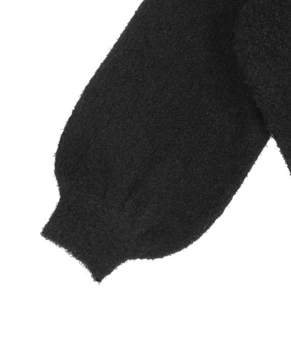 フェザーヤーン クルーネック ソフトタッチ ニット トップス 793-9397