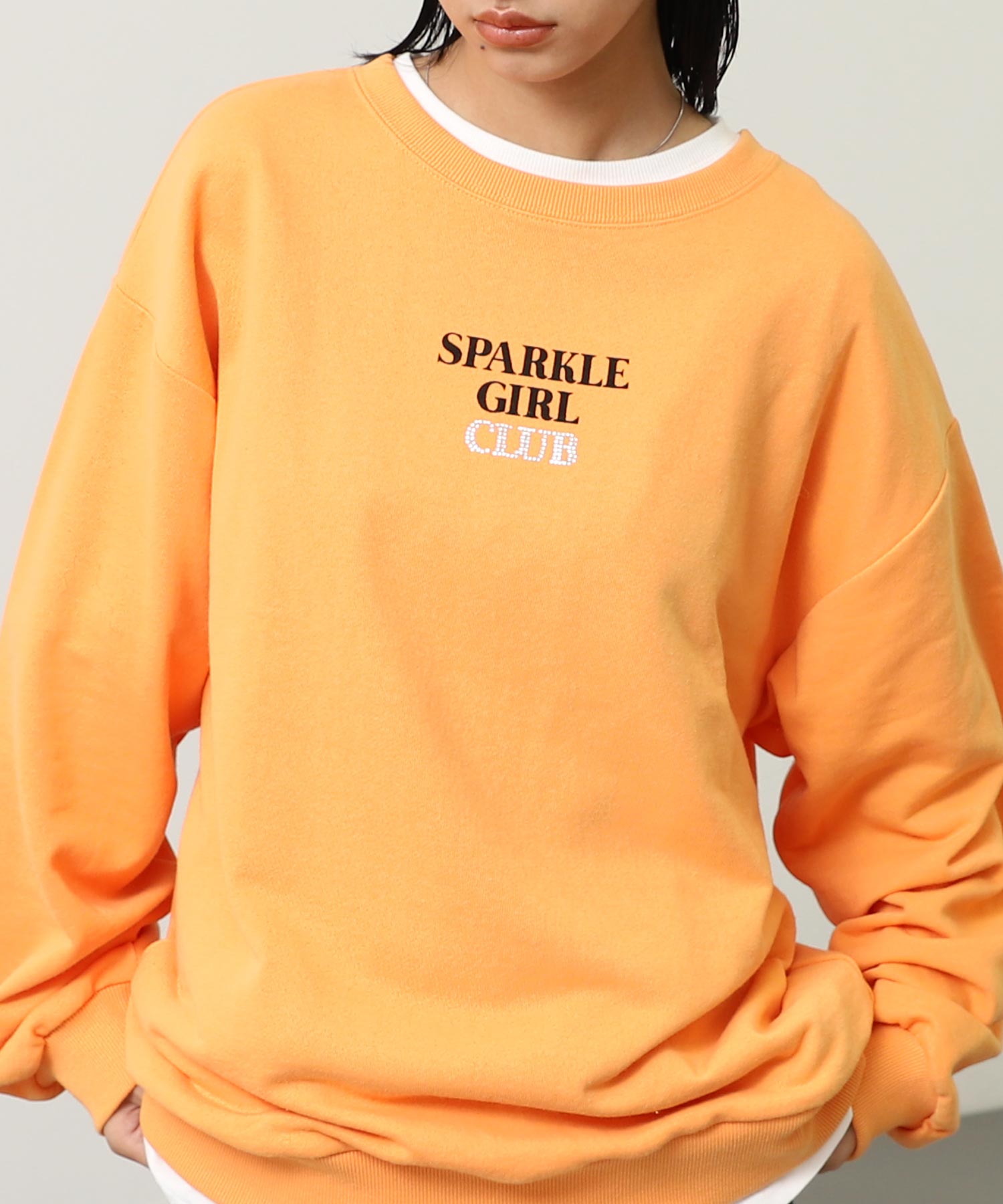 ポイント ラインストーン ハートロゴ 裏毛 スウェット 793-9423 – ANAP