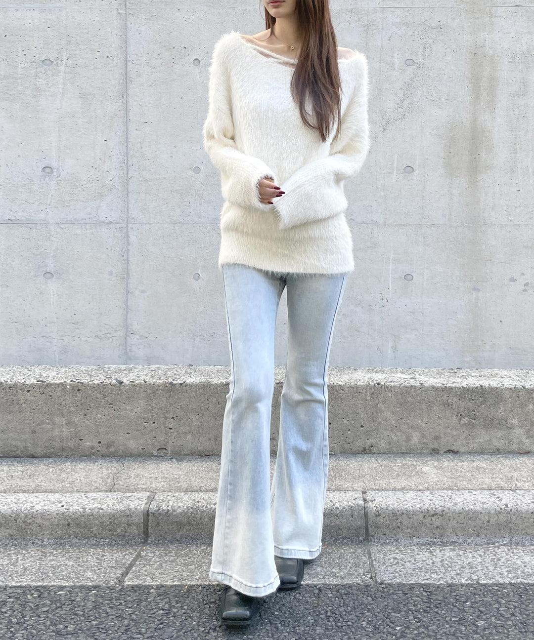 2wayクロス シャギー ニット 793-9453