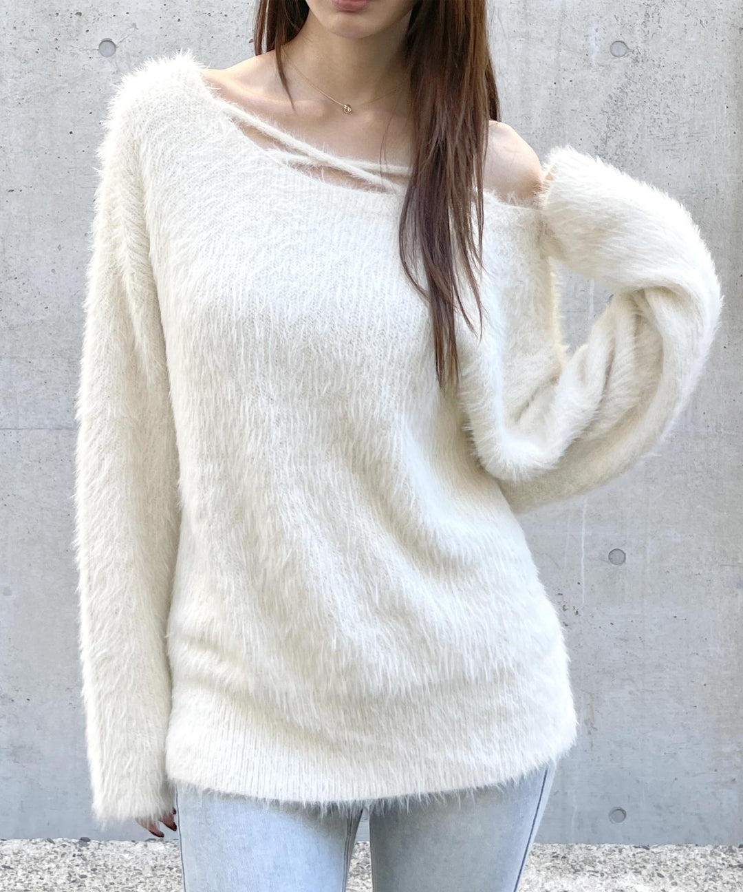 2wayクロス シャギー ニット 793-9453