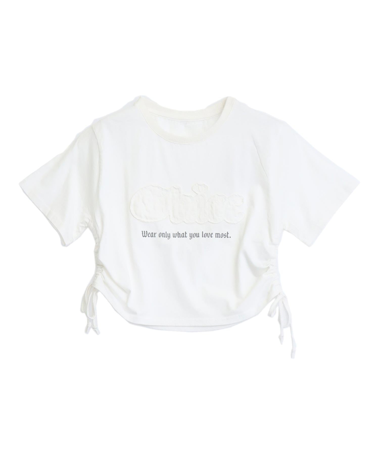 ワッペンロゴ サイドギャザー ピグメントTシャツ 793-9470 – ANAP