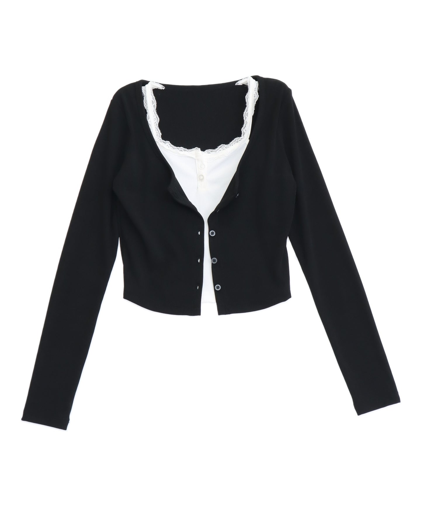 キャミレイヤード クロップド トップス  793-9512