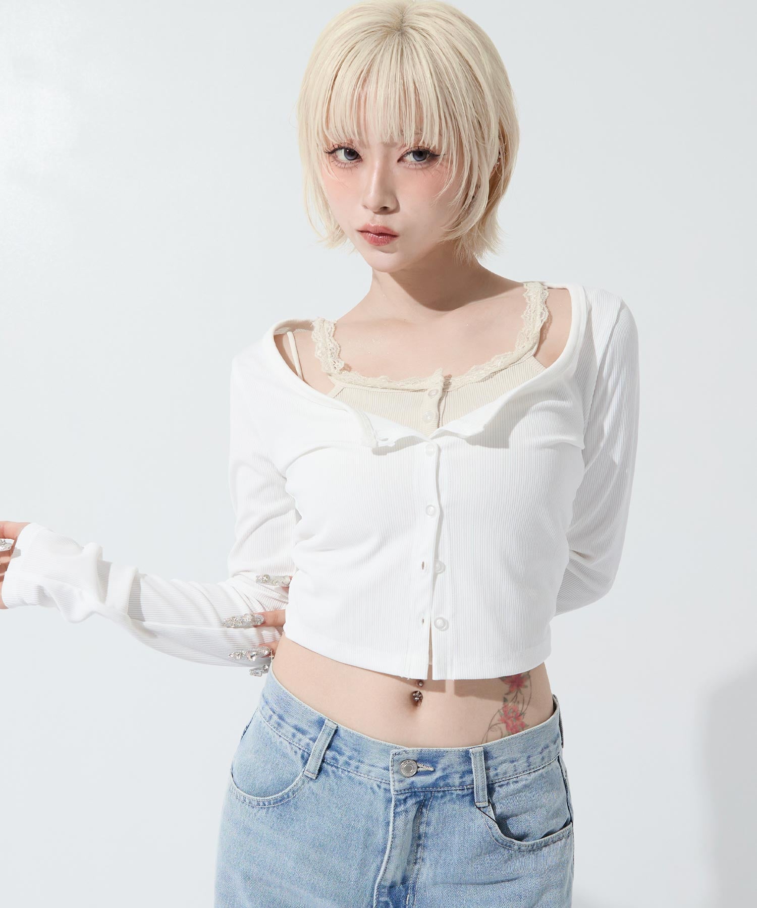 キャミレイヤード クロップド トップス 793-9512 – ANAP オンライン