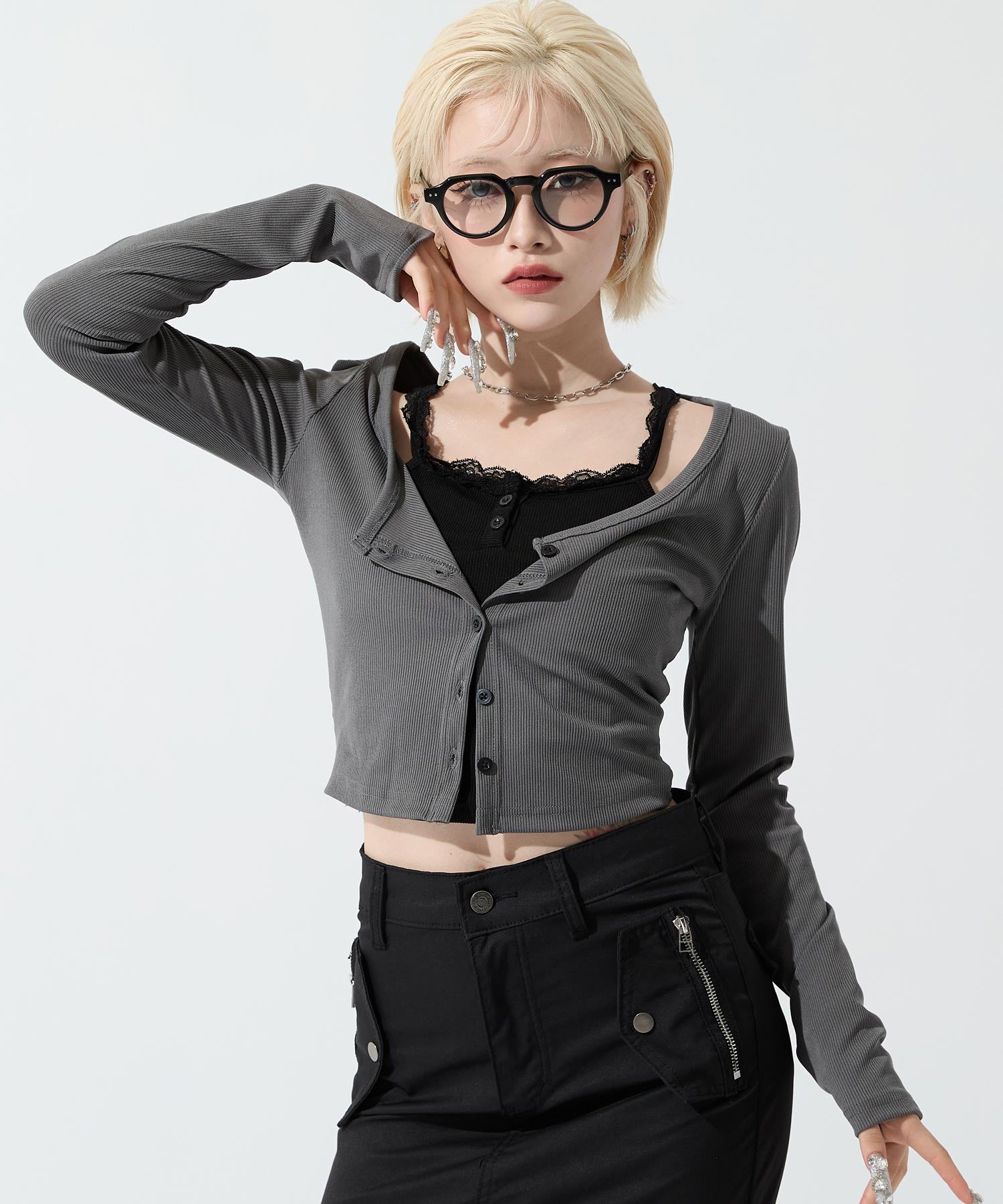 キャミレイヤード クロップド トップス 793-9512 – ANAP オンライン