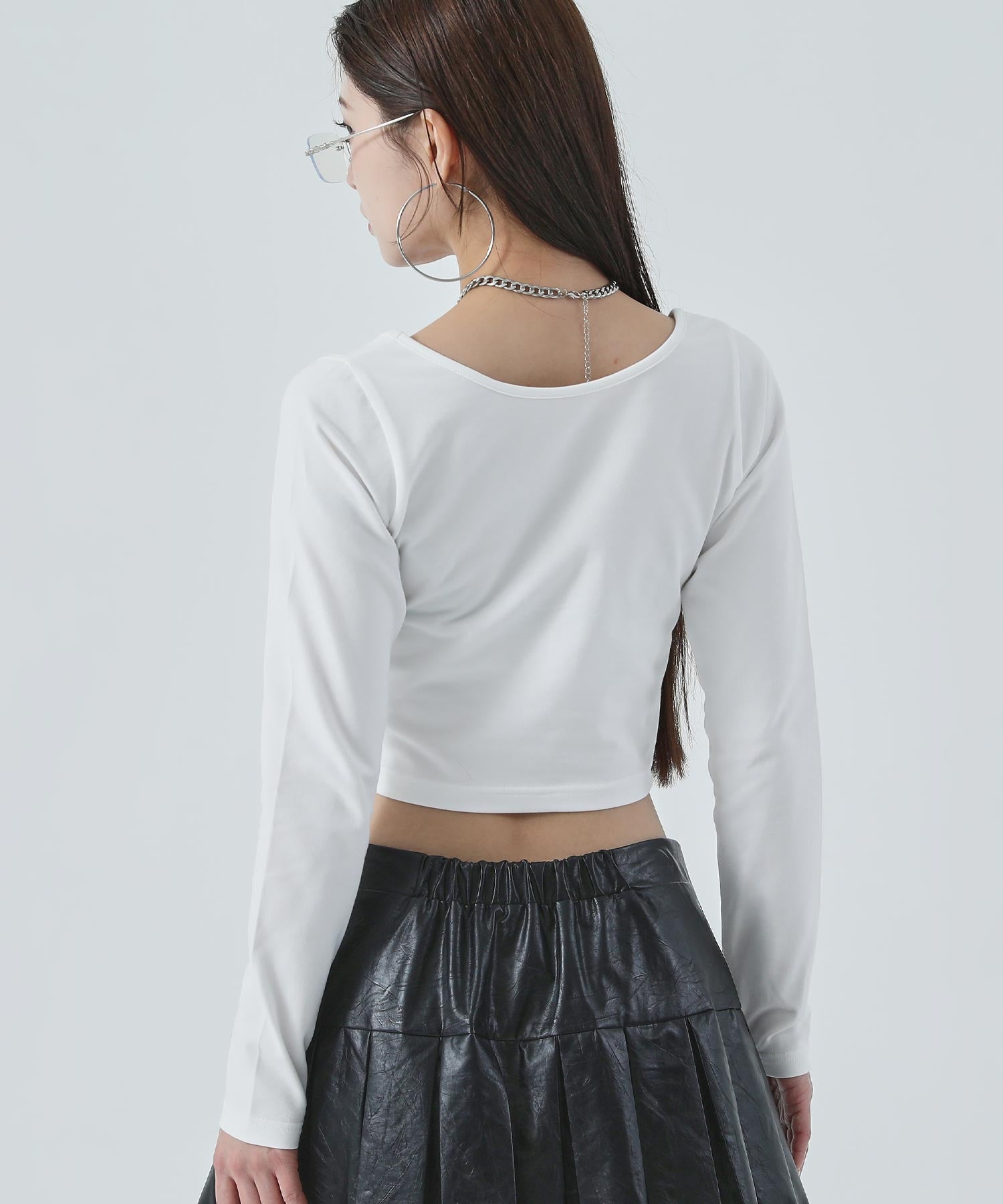 Uネック ベーシック クロップド トップス 793-9516 – ANAP オンライン