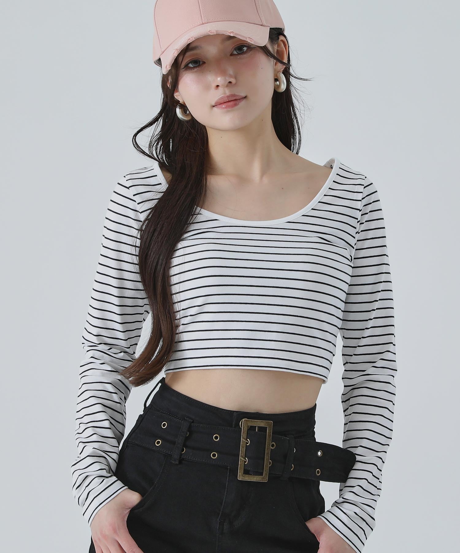 Uネック ベーシック クロップド トップス 793-9516 – ANAP オンライン