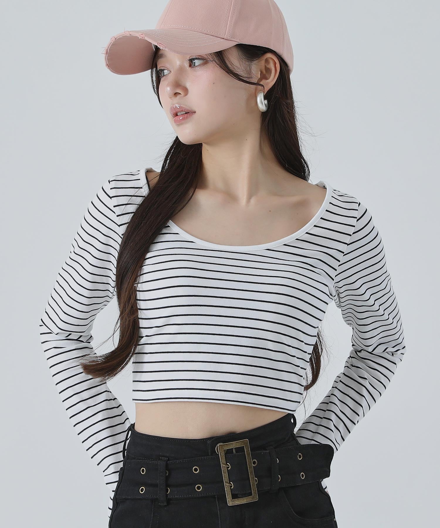 Uネック ベーシック クロップド トップス 793-9516 – ANAP オンライン