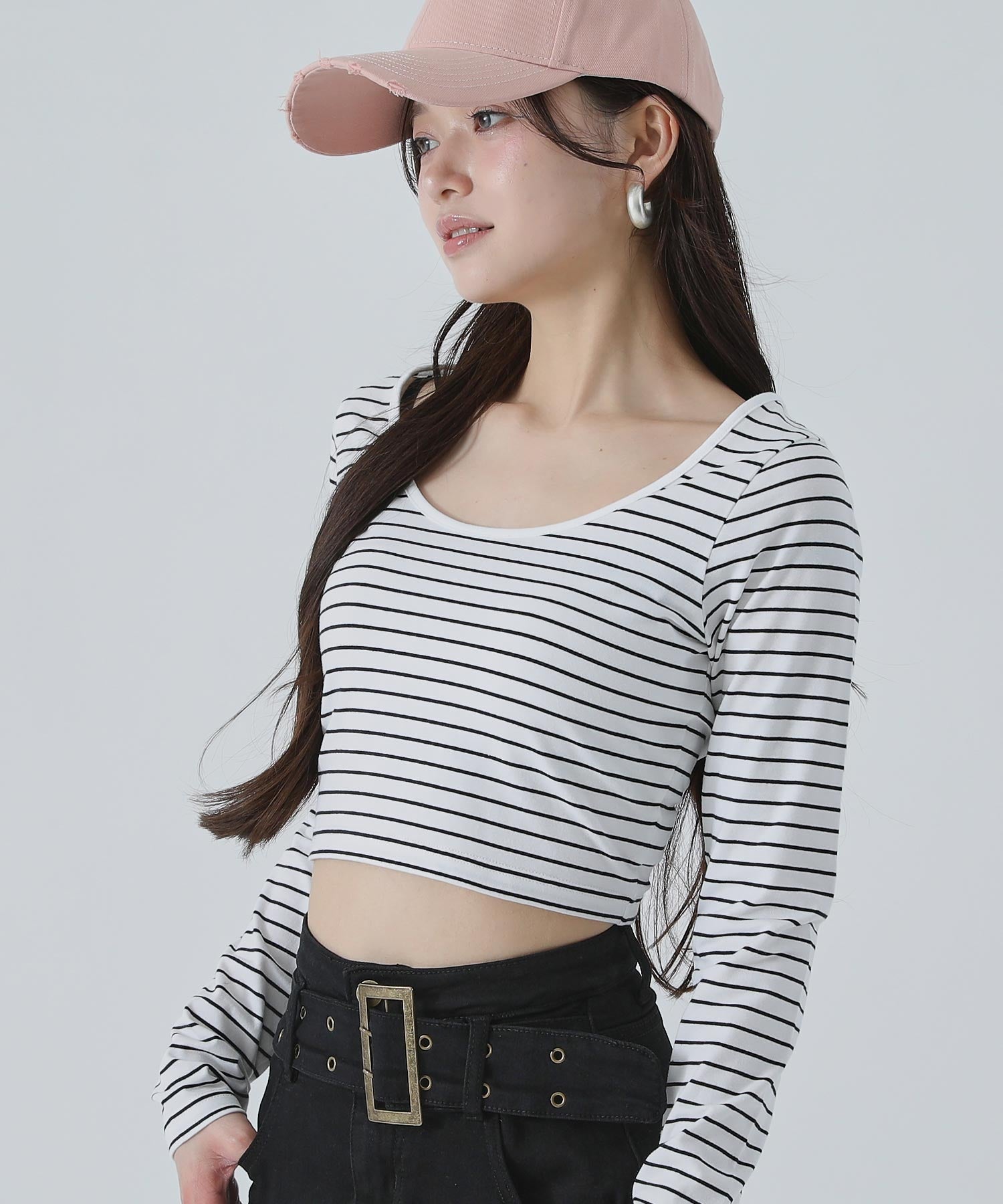 Uネック ベーシック クロップド トップス 793-9516 – ANAP オンライン