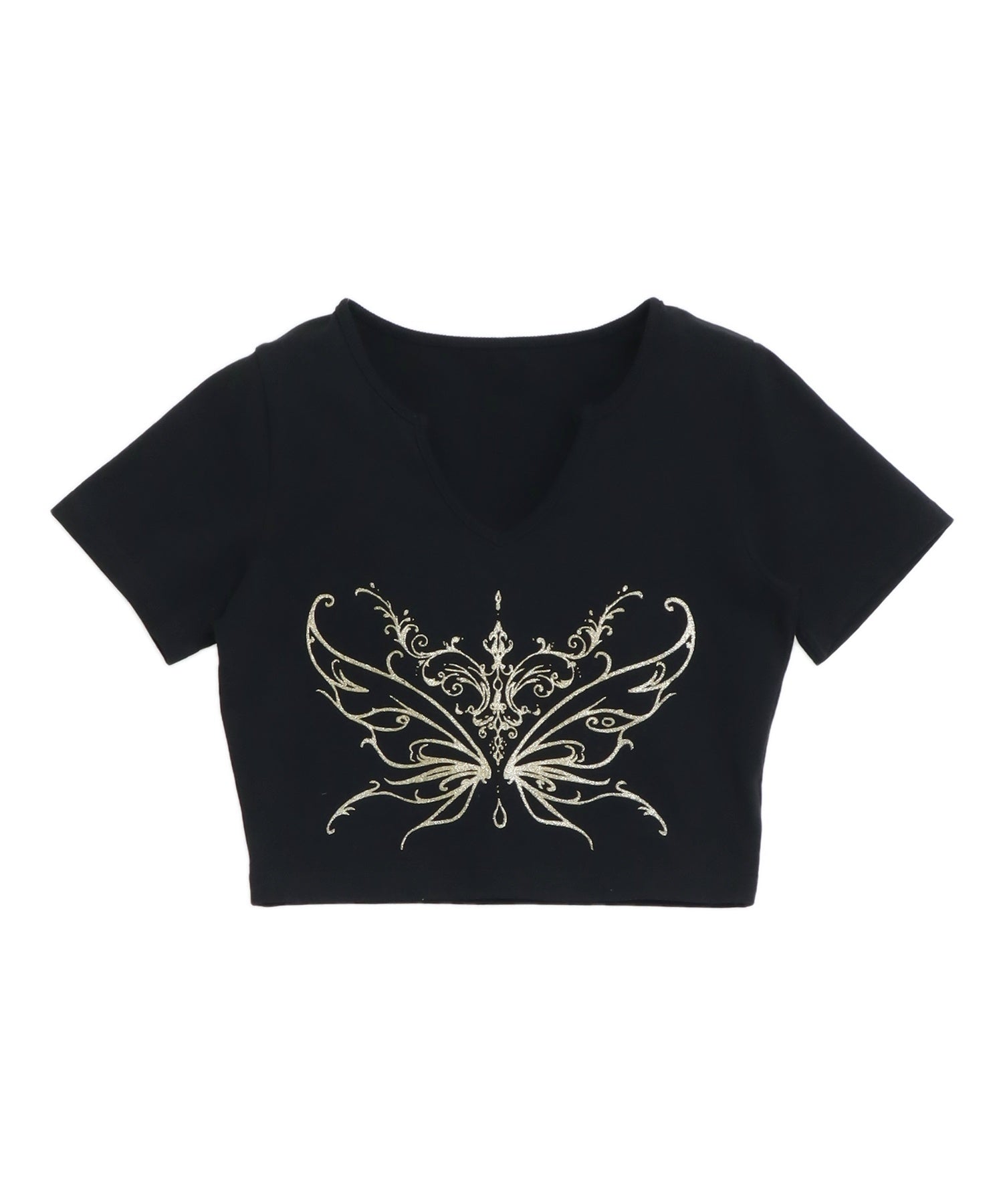 バタフライ プリント クロップド Tシャツ 793-9519 – ANAP オンライン