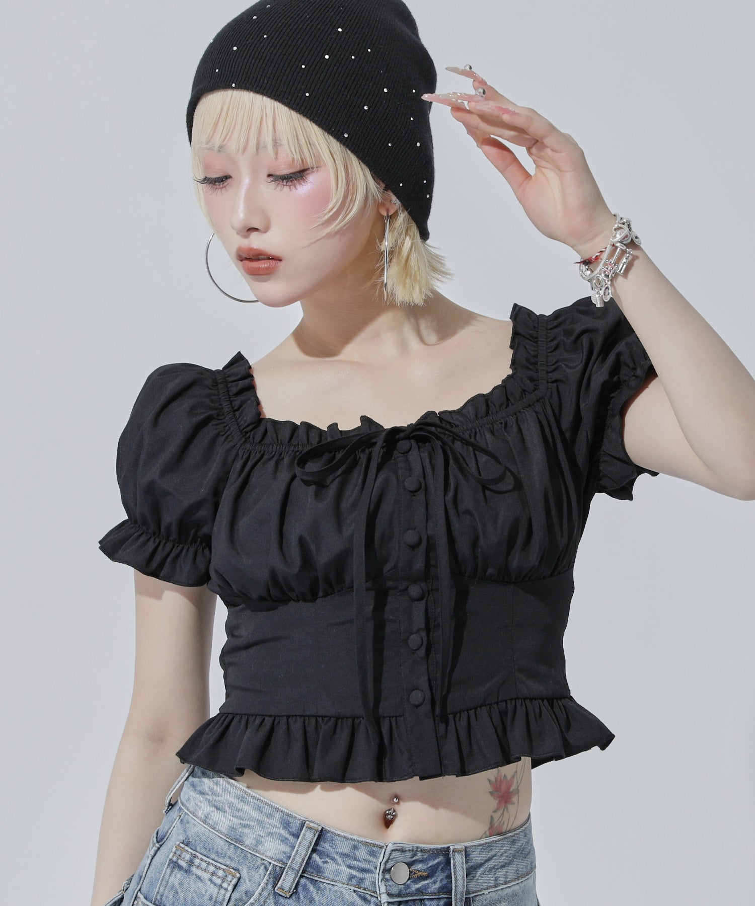 2WAY パフスリーブ ブラウス 793-9539 – ANAP オンラインショップ