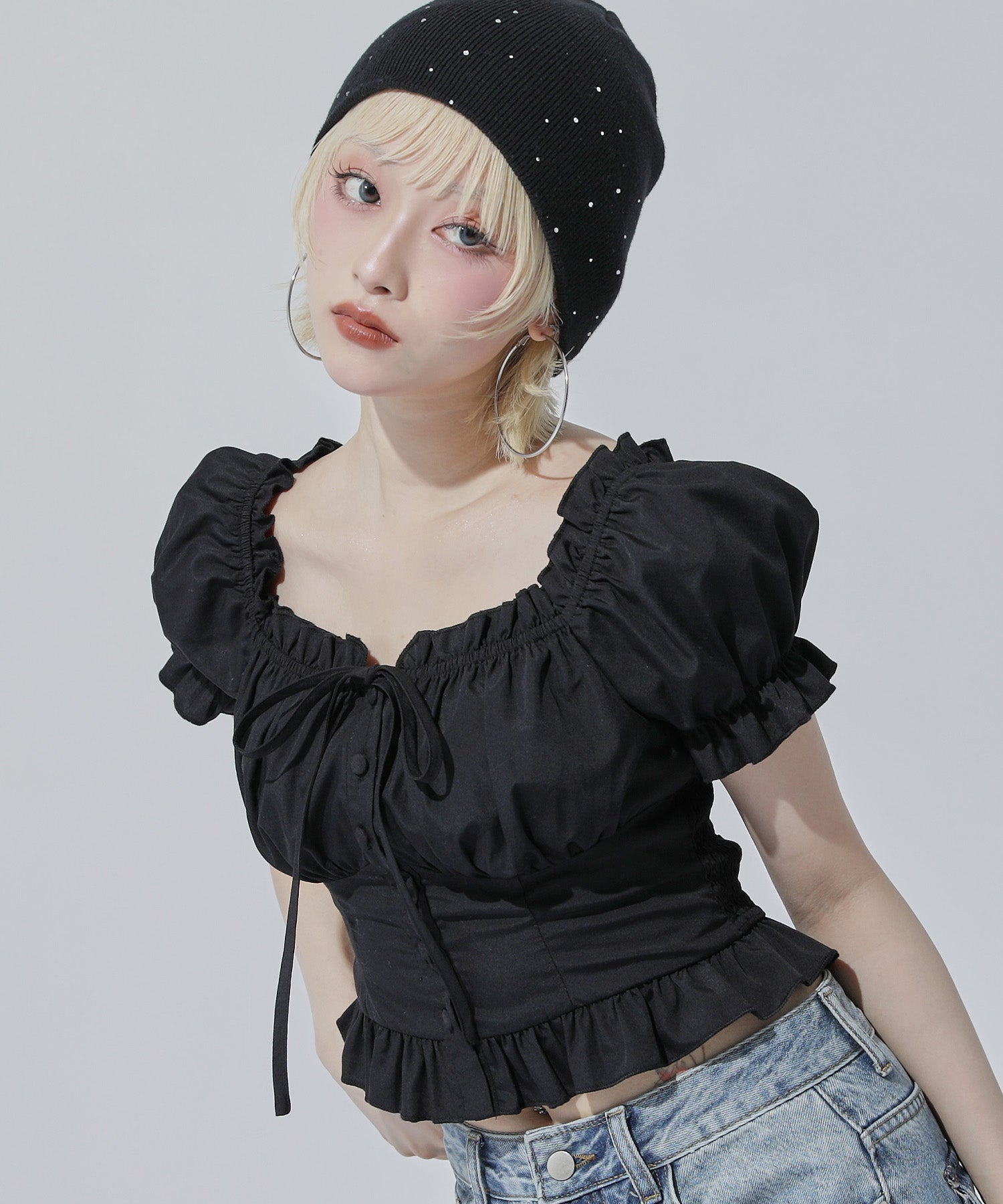 2WAY パフスリーブ ブラウス 793-9539 – ANAP オンラインショップ