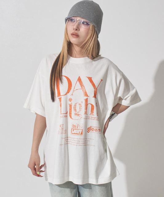 ピグメント加工 ロゴプリント オーバーサイズ Tシャツ 793-9550