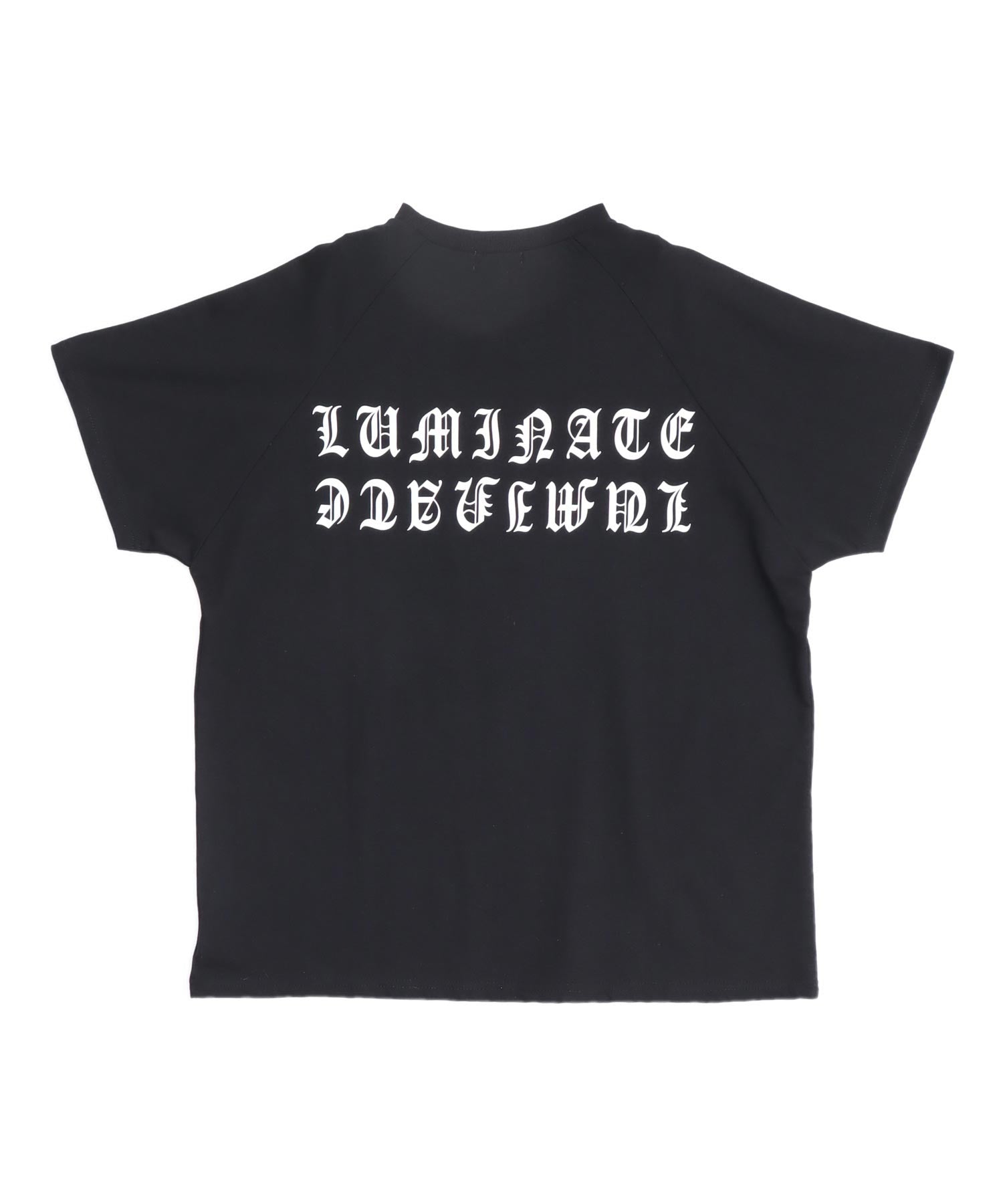 ブラックレタープリント ラグランスリーブ Tシャツ 793-9553 – ANAP