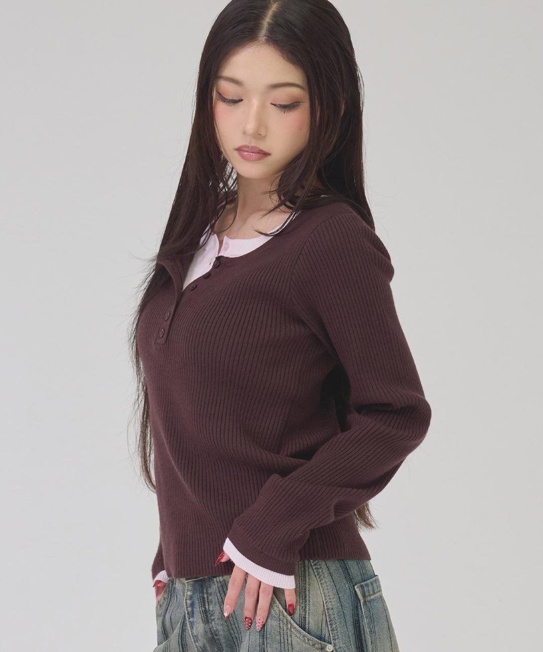 ブラウン(身長：約163cm)