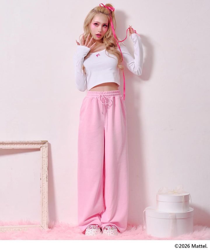 【Barbie】ワンポイント刺繍トップス  793-9604