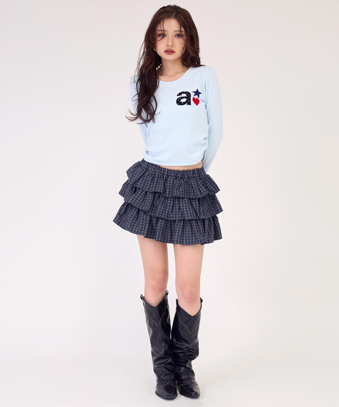ライトブルー(身長：約163cm)