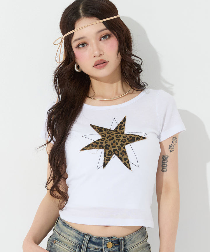 スターワッペン Tシャツ 793-9547