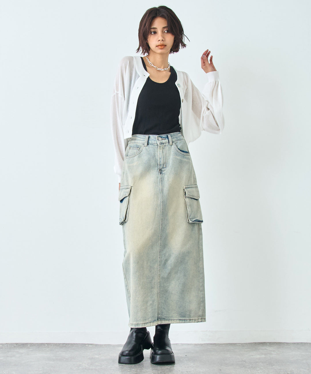 シアー ショート カーディガン 794-9246