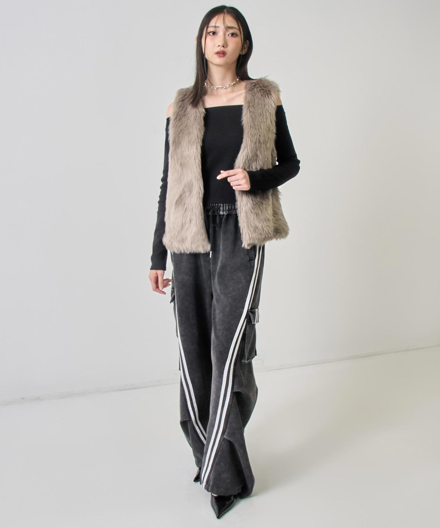 ロング ファー ベスト 794-9312