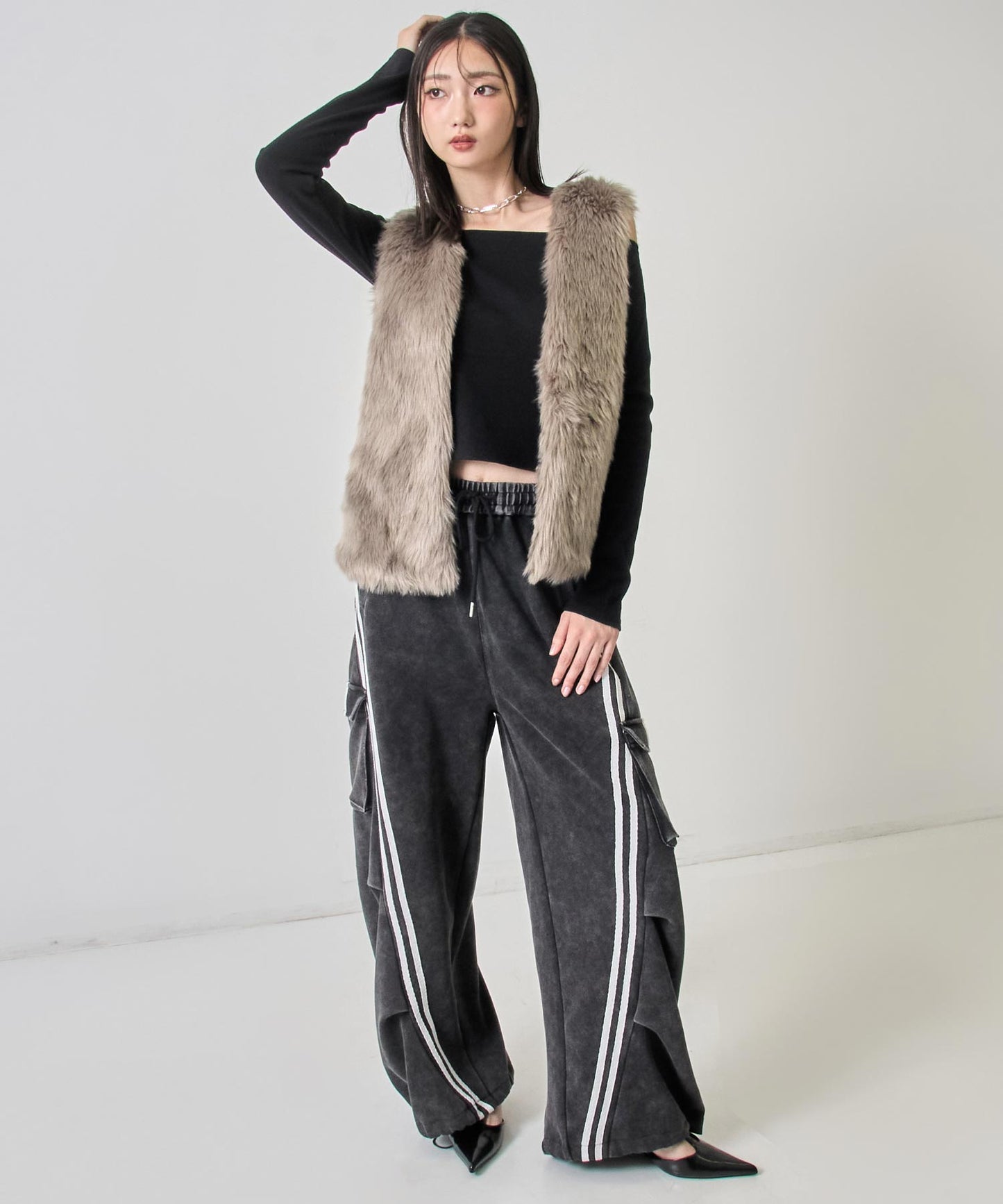 ロング ファー ベスト 794-9312