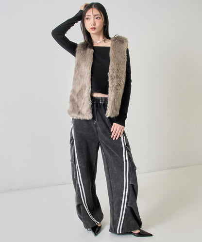 ロング ファー ベスト 794-9312