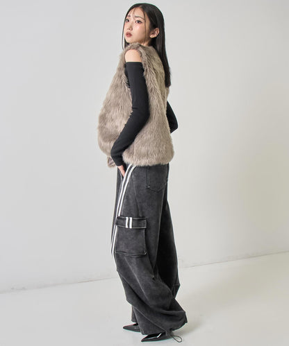 ロング ファー ベスト 794-9312