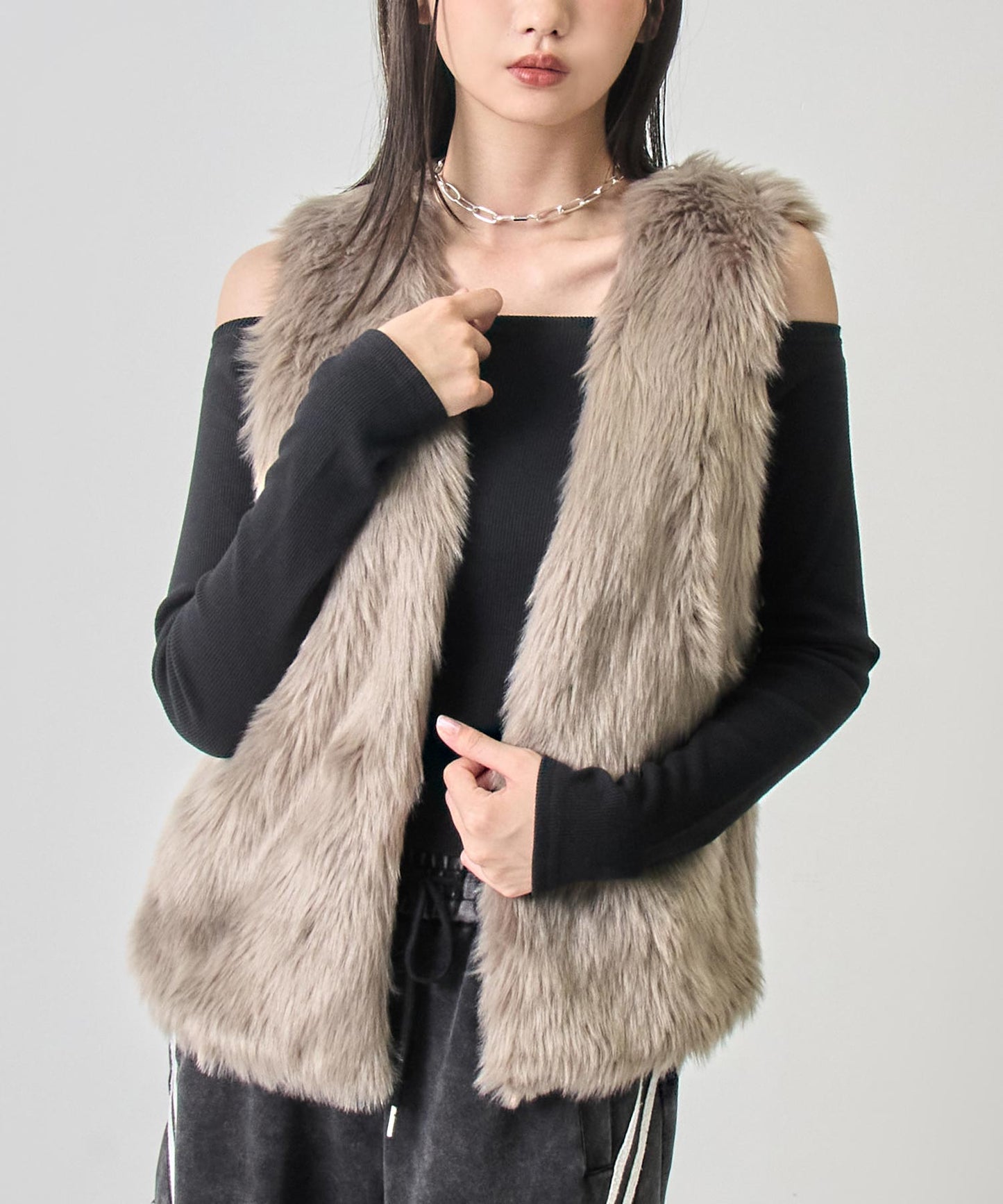 ロング ファー ベスト 794-9312