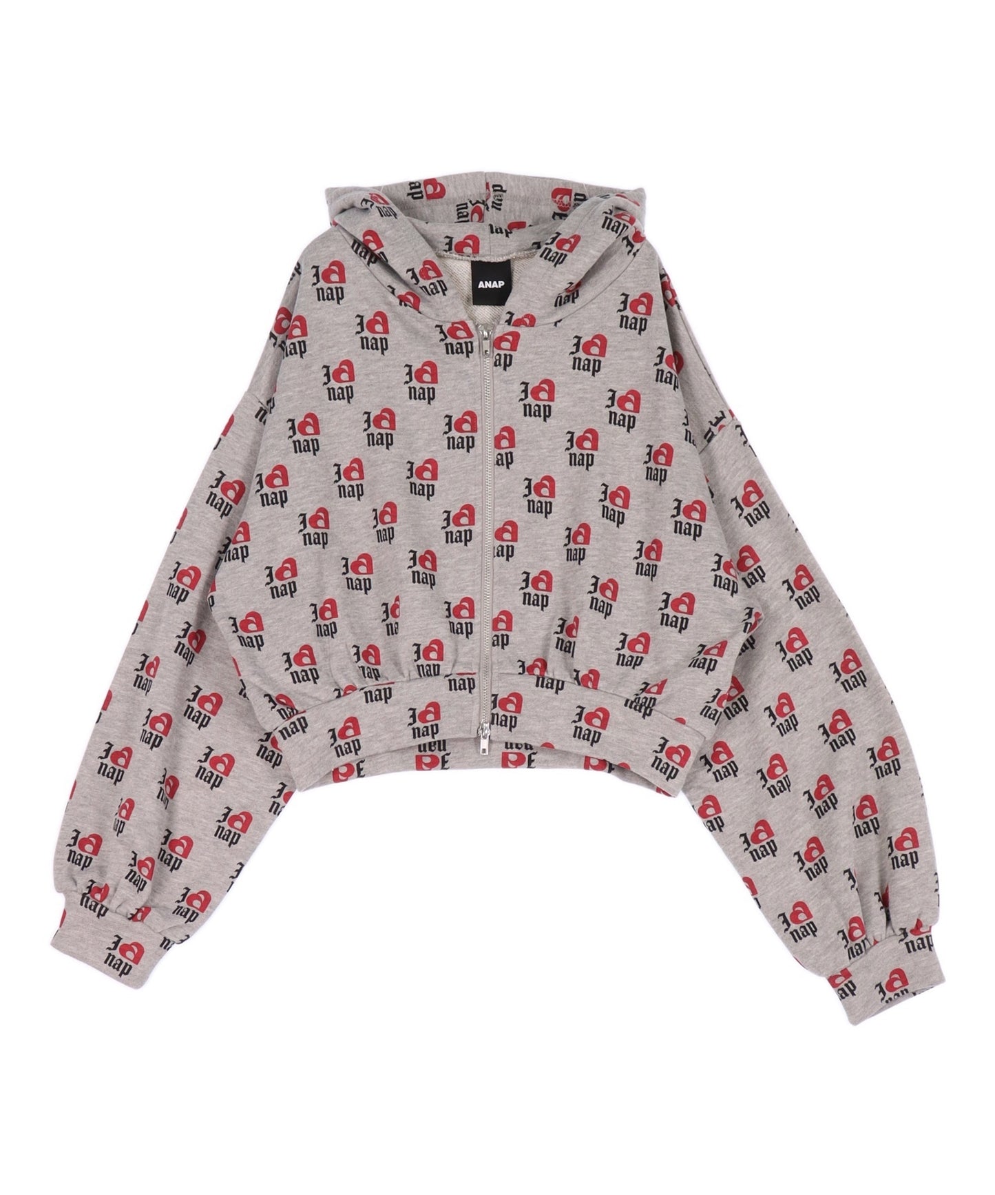 I LOVE anap 裏毛 ダブル ジップ スウェット パーカー 794-9360