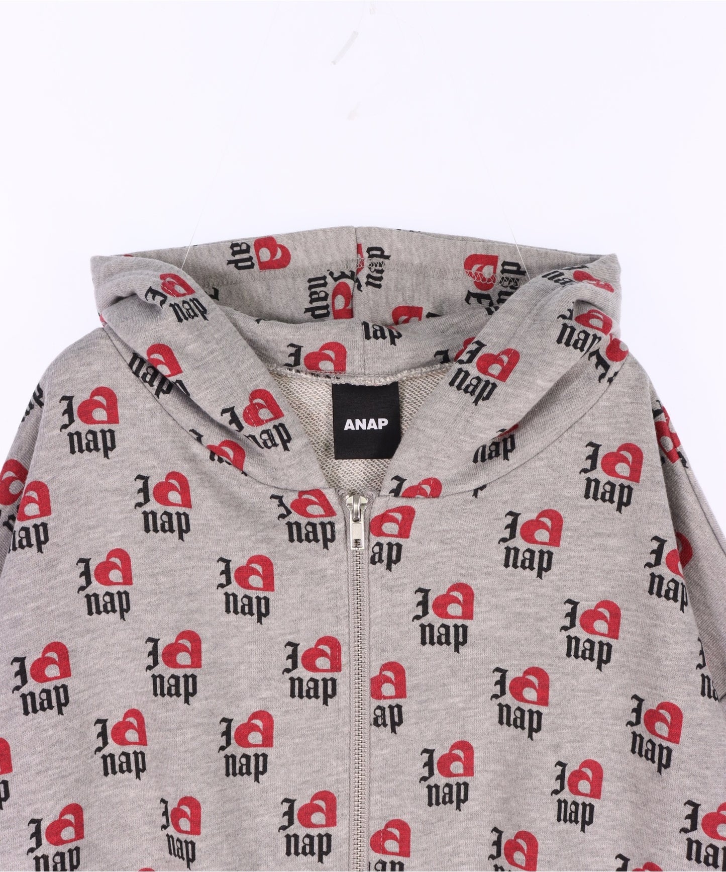 I LOVE anap 裏毛 ダブル ジップ スウェット パーカー 794-9360