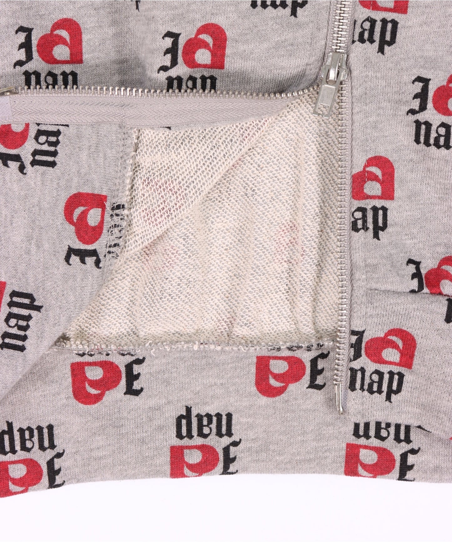 I LOVE anap 裏毛 ダブル ジップ スウェット パーカー 794-9360