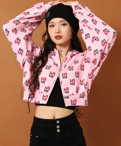 I LOVE anap 裏毛 ダブル ジップ スウェット パーカー 794-9360