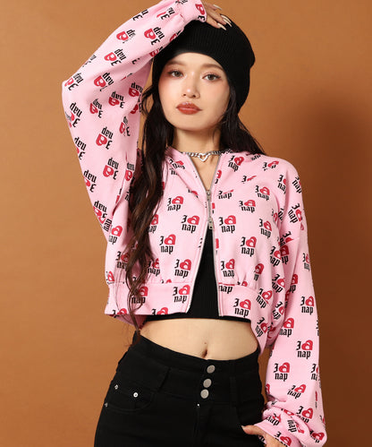 I LOVE anap 裏毛 ダブル ジップ スウェット パーカー 794-9360