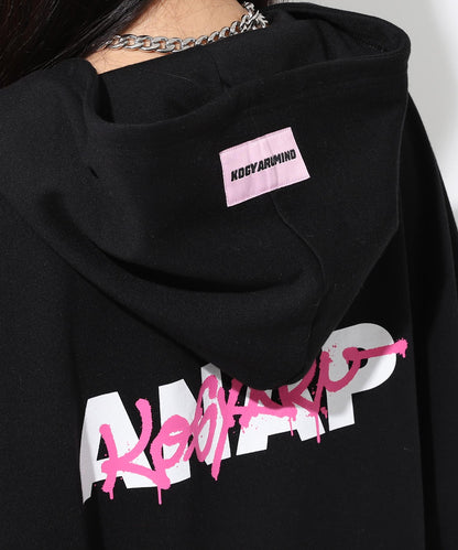 KOGYARU×ANAP  2パターン柄ビックパーカー【親子お揃い】 794-9376